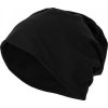 Pánská strečová čepice Jersey Beanie (Barva černá)