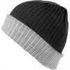 Dvoubarevná pletená čepice Result Winter Essentials Result Winter Essentials černá - šedá