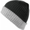 Dvoubarevná pletená čepice Result Winter Essentials (Barva černá - šedá)