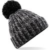 Pletená Pom Pom čepice s bambulí (Barva černá)