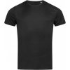 Funkční pánské sportovní tričko Stedman 100% polyester (Barva černá, Velikost 3XL)