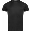Funkční pánské sportovní tričko Stedman 100% polyester (Barva černá, Velikost 3XL)