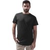Prodloužené balvněné tričko Build Your Brand ve zúženém střihu (Velikost S, Barva černá)