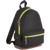 Batoh Sol's Pulse s barevným zipem 16 l (Velikost 42 x 30 x 13 cm, Barva černá - zelená limetka neon)