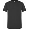 Kvalitně zpracované slim-fit tričko James and Nicholson (Barva černá, Velikost L)