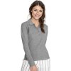 Dámské slim-fit polo tričko s dlouhým rukávem Podium Sol's (Velikost S, Barva modrý denim)