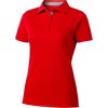 Dámské polo tričko Hacker Slazenger s rozparky (Velikost S, Barva černá - šedá)