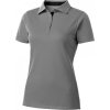Dámské polo tričko Hacker Slazenger s rozparky (Velikost S, Barva černá - šedá)