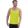Pánské funkční tílko na běhání Running Vest (Barva žlutá fluorescentní, Velikost L)