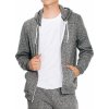 Unisex mikina s kapucí a dvojitým zipem Mock (Velikost XS, Barva červená papriková)