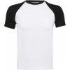Pánské tričko Raglan Funky s kontrastními rukávy Sol's bílá - černá