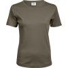 Dámské bavlněné interlock tričko Tee Jays Tee Jays zelená khaki