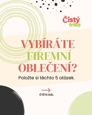Firemní oblečení není jen o logu 🤌 Správná volba závisí na tom, kdo ho bude nosit, jak náročný je provoz a jak často se...
