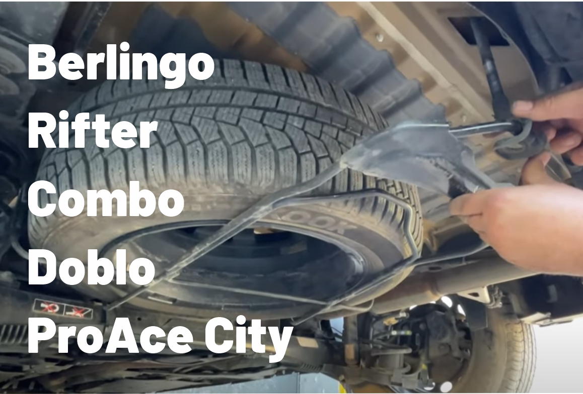 Držák náhradního kola pro Citroën Berlingo, Peugeot Rifter , Opel Combo, Fiat Doblo a Toyota ProAce City