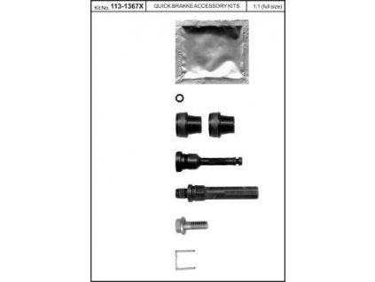 28833 sada ulozeni brzdoveho trmenu velka qb 1367x pro citroen xsara a xsara picasso