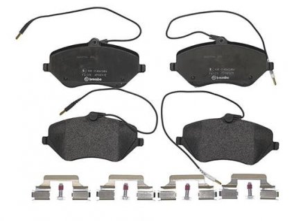 Brzdové destičky Brembo 61078 přední pro Citroen C5, C6, 2.2HDi, 2.7HDi a 3.0V6 (425480, 425411, 1611334980)