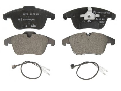 Brzdové destičky ATE, přední pro Citroen C5, 1.6VTi, 1.6THP, 1.8i 16V, 2.0i 16V, 1.6HDi, 2.0HDi ( 425424, 1610103880, 607252)