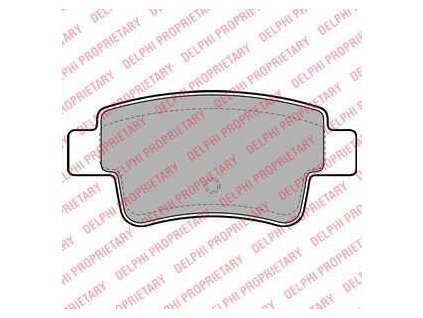 30867 zadni brzdove desticky delphi lp2055 pro citroen c4 picasso a c4 grand picasso 425432 425416 425371