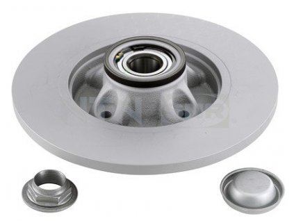 Zadní brzdový kotouč s ložiskem a ABS senzorem, SNR pro Citroen Berlingo, C4, C4 Picasso, DS4 a DS5 (424946, 424945)