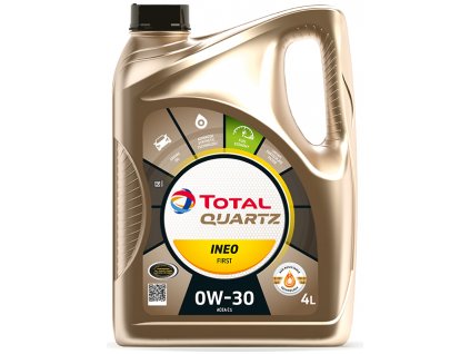 TOTAL Quartz INEO FIRST 0W-30 - 4l špičkový syntetický motorový olej (TO183106)
