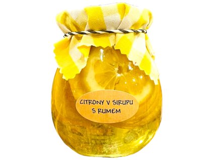 Citrony v sirupu s rumem