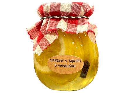Citrony v sirupu s vanilkou