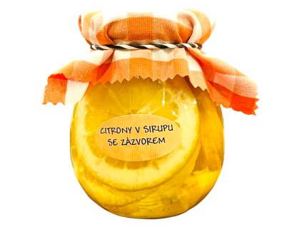 Citrony v sirupu se zázvorem