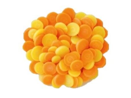 Karotka žlutá a oranžová - plátky  balení 2,5 Kg