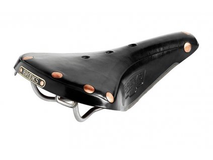 lehke kozene sedlo na kolo brooks b17 titanium cerne