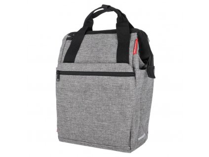 Cyklobrašna na nosič kola Klickfix Roomy GT, šedá