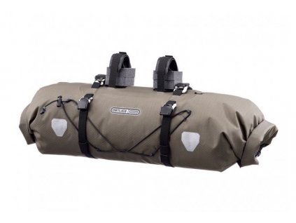 bikepacking brasna na kolo ortlieb handlebar bag dark sand 15 litru