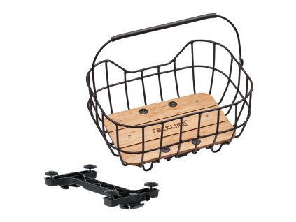 Ocelový koš Racktime Baskit Breeze 2.0 černý 25l