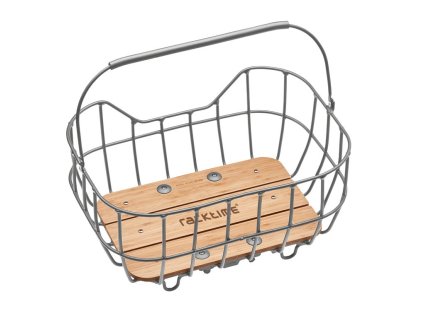 Zadní košík Racktime Baskit Breeze 22l stříbrný vč. Snapit adaptéru