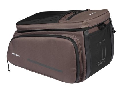 Hnědá taška na nosič Basil Move 10-26l