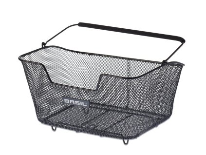 Černý ocelový zadní koš Basil Base M 14l