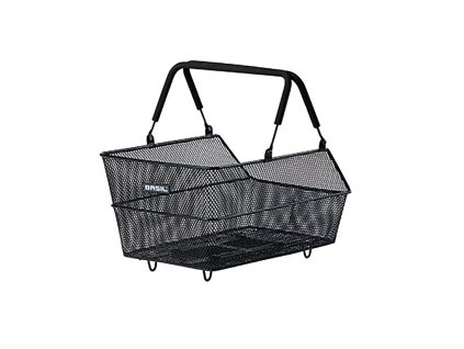 Ocelový zadní koš Basil Cento S MIK černá