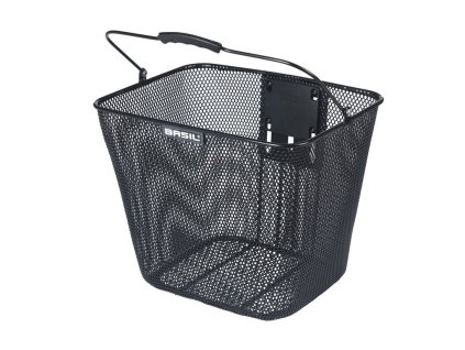 predni kos na kolo s rukojeti basil bilbao cerny ocelovy