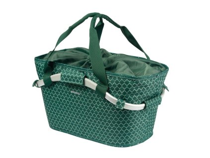 Zelený zadní koš na kolo Basil Flair Carry All MIK 22l