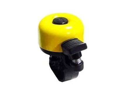 zvonek na kolo cink zluty