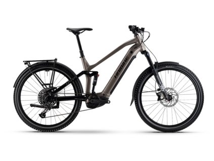 Haibike Adventr 10 celoodpružené pánské elektrokolo met.sand/black S  + skládací zámek zdarma