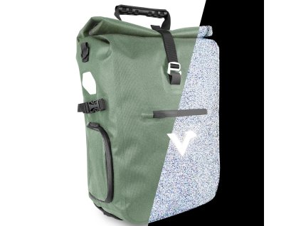 valkental valkpro 3 in 1 bike bag green reflective