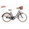 damske mestske kolo s kosikem Kolos no 1 cerne