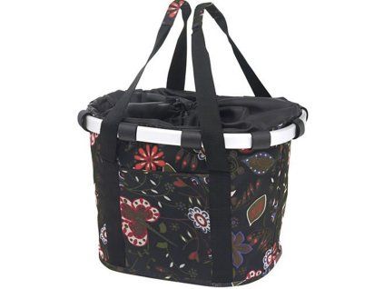 klickfix reisenthal bike basket folklore black (1)