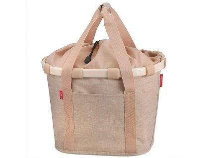 taska na kolo klickfix bikebasket svetle hneda