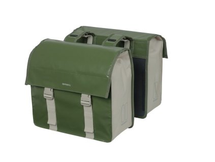 basil urban load cestovni dvojita taska mechove zelena piskova 48 53