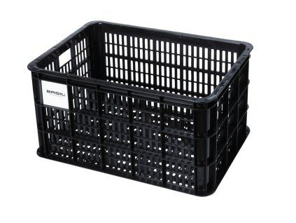 37291 prepravka na kolo basil crate l cerna 40l