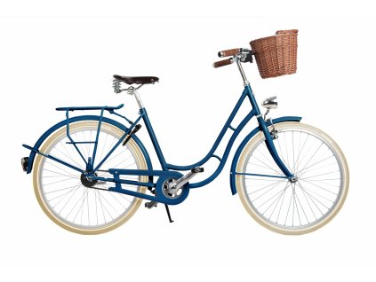 mestske retro kolo s kosikem kolos no1.modre