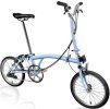 skladaci kolo brompton h6 světle modra
