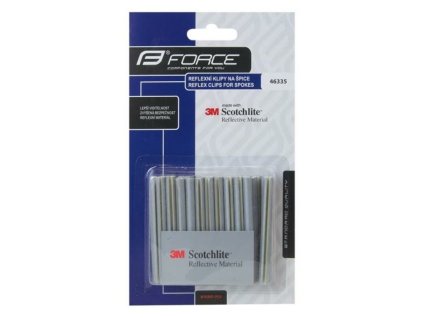 2469 klipy reflexni force na spice 7 cm stribrne 36 ks