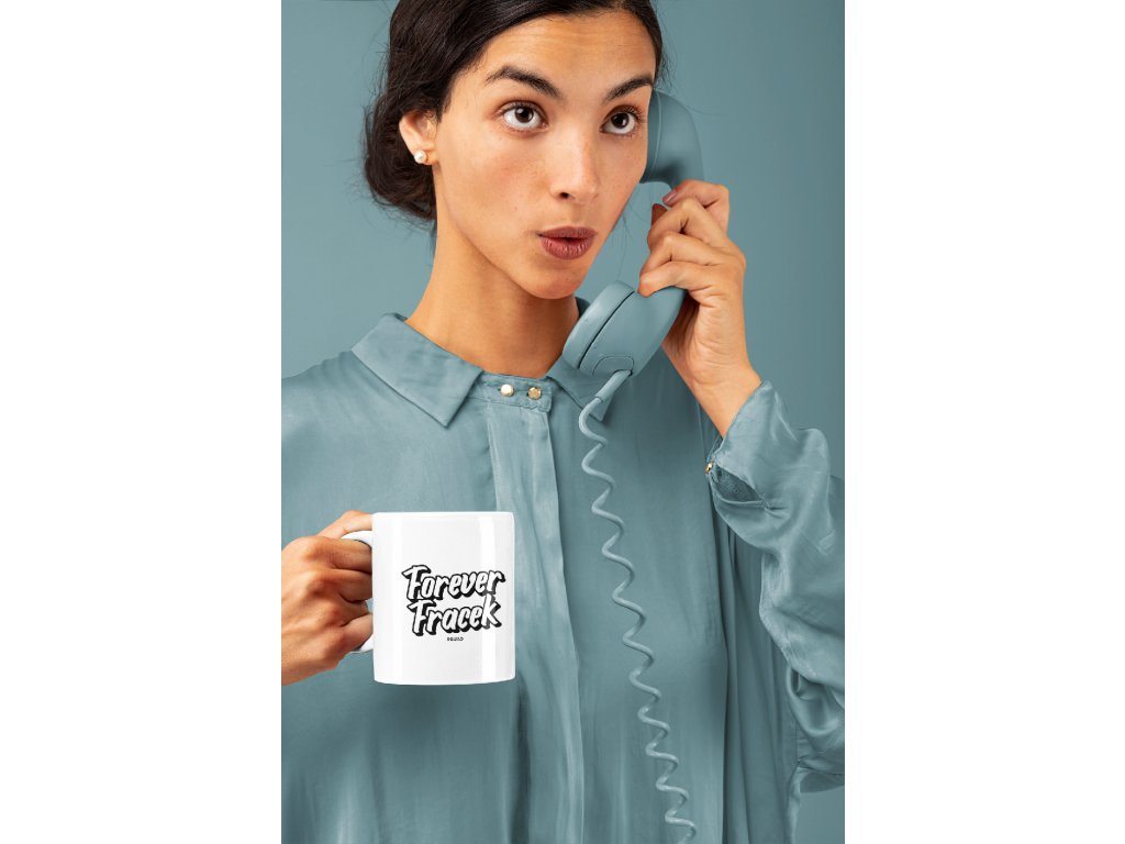 11 coffee mug mockup featuring a woman with a vintage phone 32793 (7)